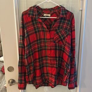 Magellan Outdoors button down flannel long sleeve size large